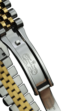 Ceas de mână elegant RW 110/SG de la Royal Watch argintiu cu auriu