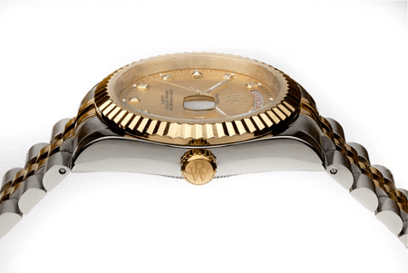 Ceas de mână elegant RW 110/SG de la Royal Watch argintiu cu auriu