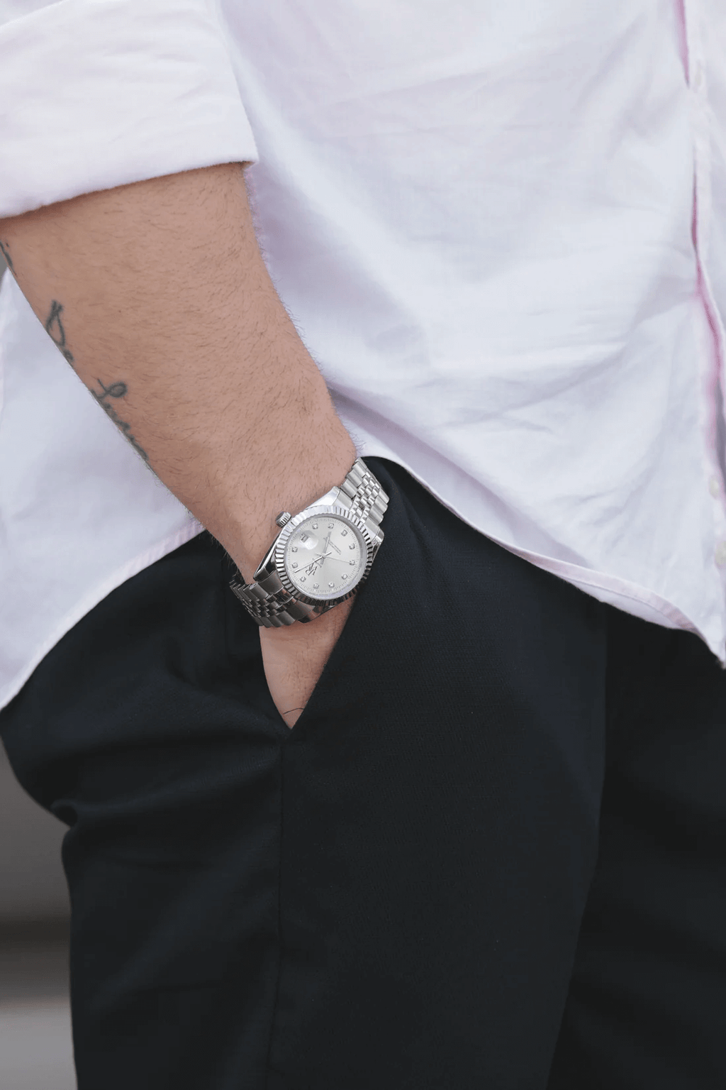 Ceas de mână argiuntiu, Royal Watch, RW 110/W