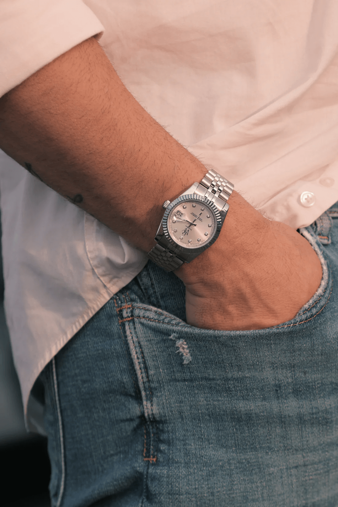 Ceas de mână argiuntiu, Royal Watch, RW 110/W