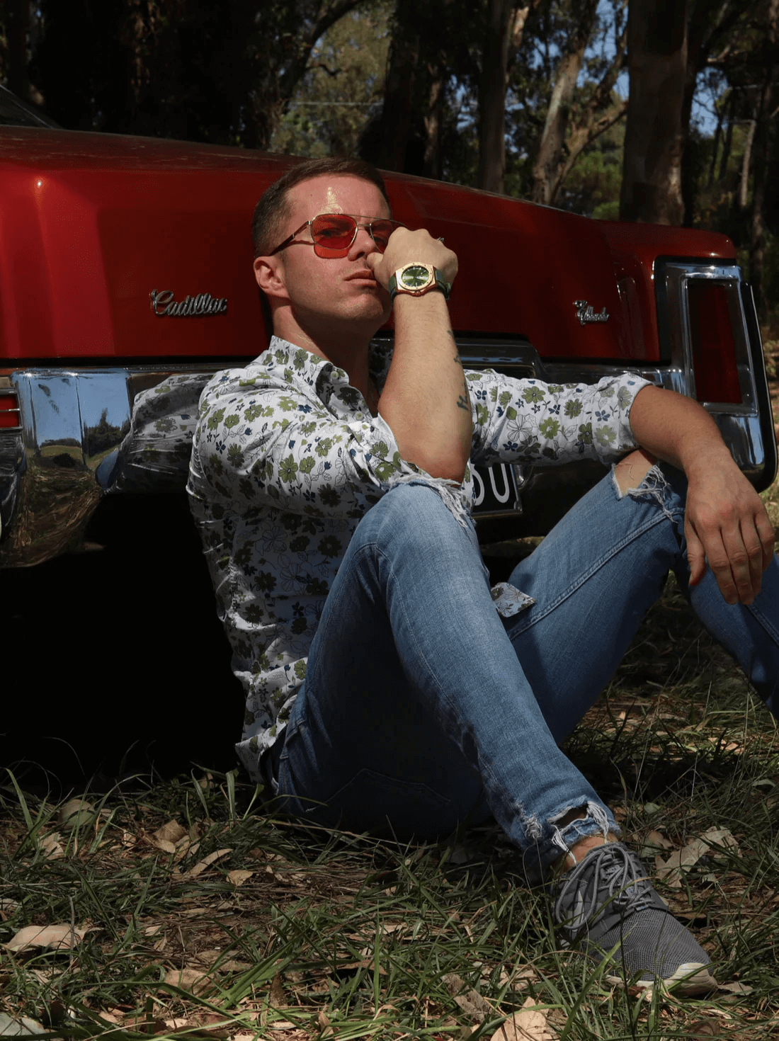 Ceas de mână emerald cu auriu, Royal Watch, RW 130/S