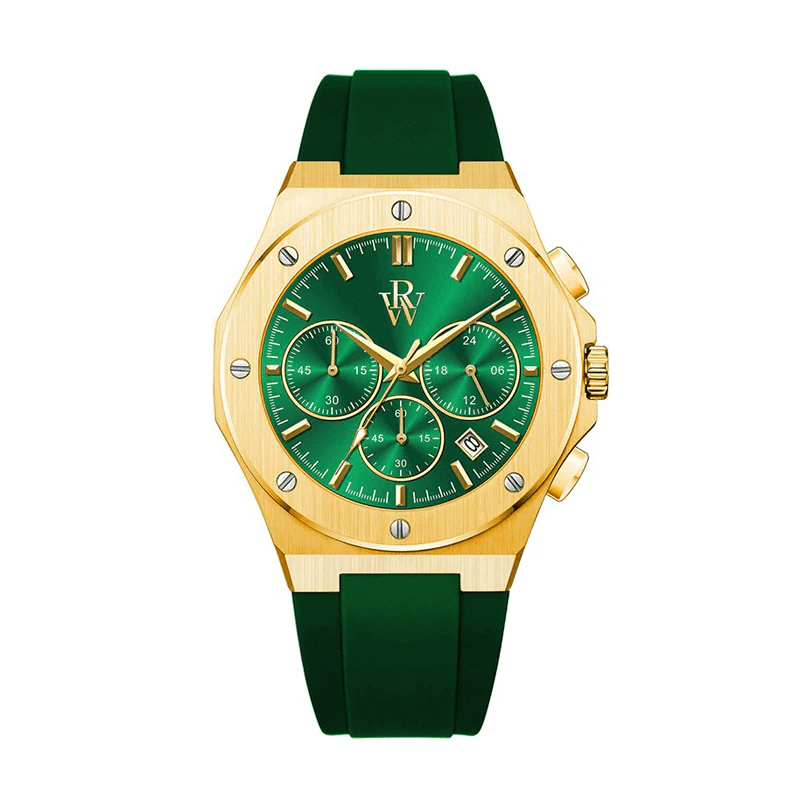 Ceas de mână emerald cu auriu, Royal Watch, RW 130/S