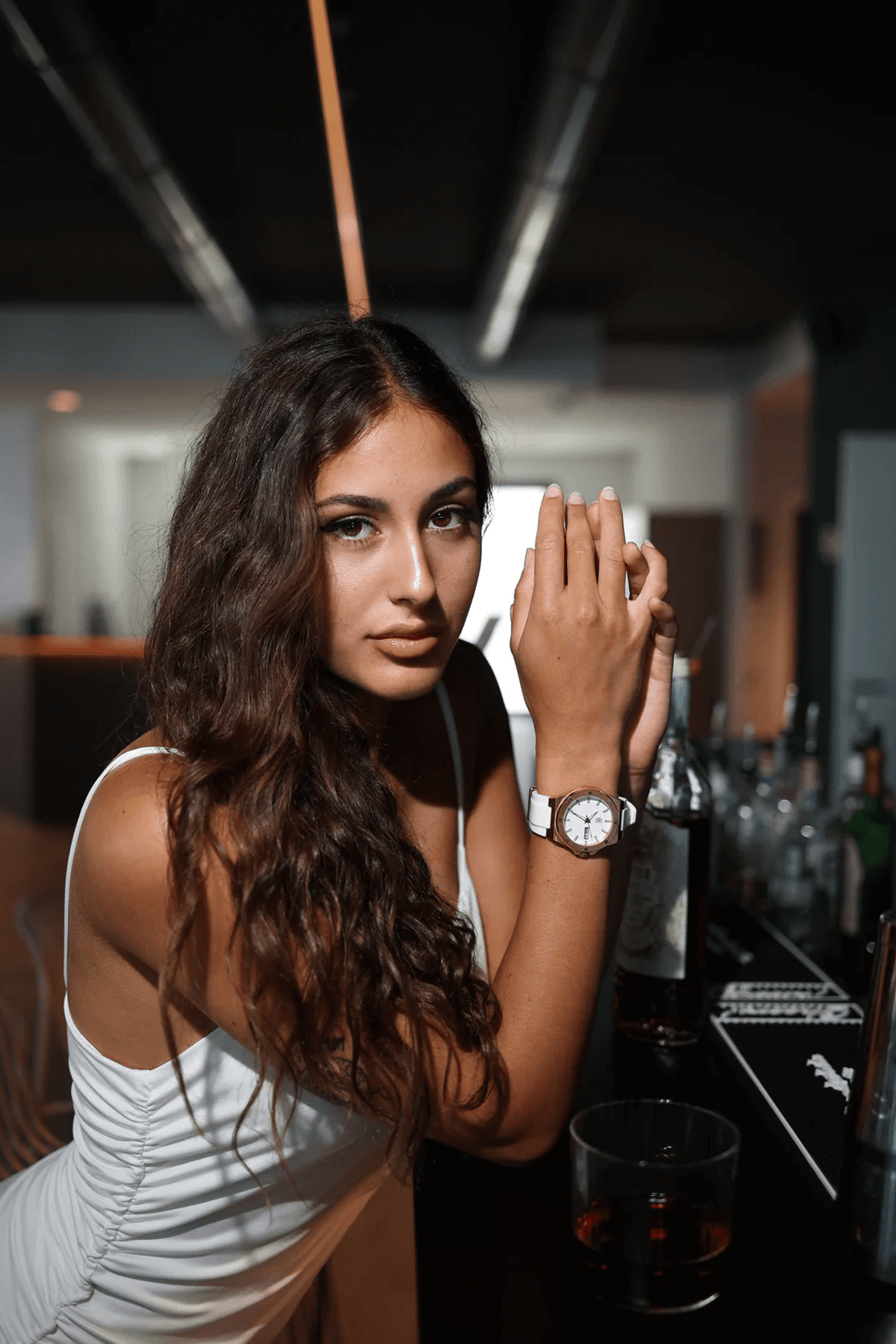 Ceas de mână alb, gold-rose, Royal Watch, RW 130/W