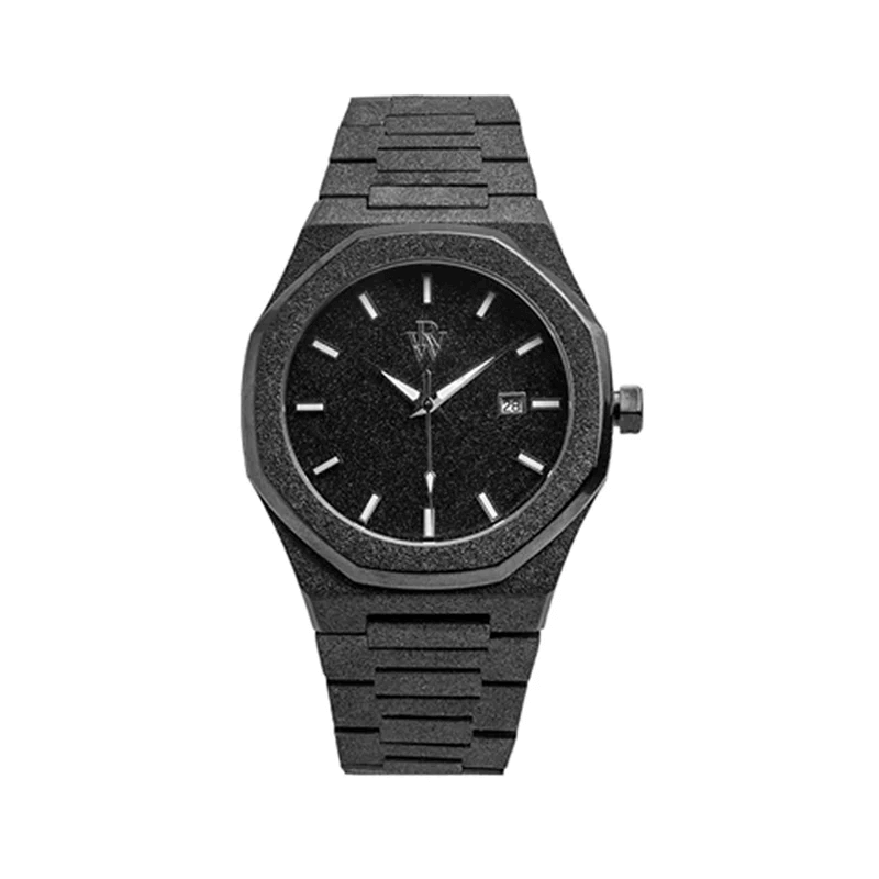 Ceas de mână negru glitter, Royal Watch, RW 132/B