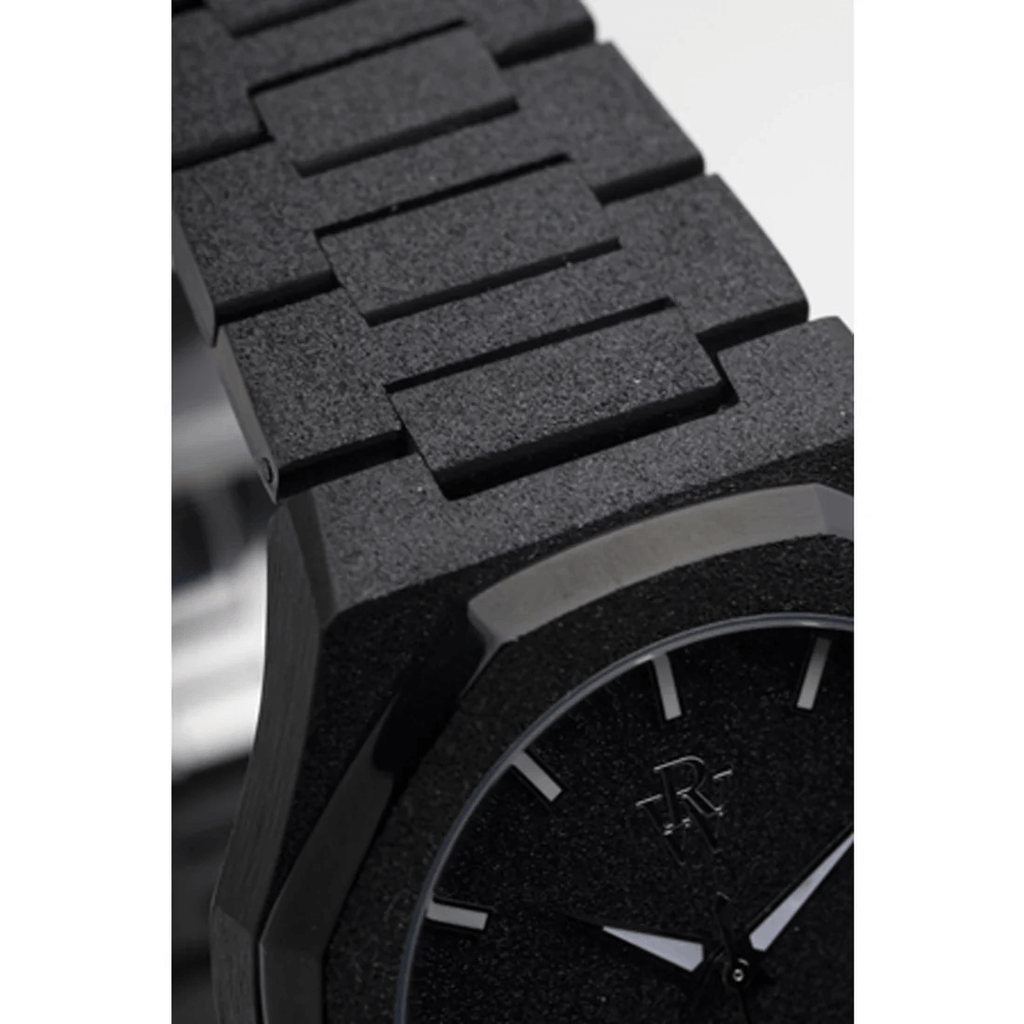 Ceas de mână negru glitter, Royal Watch, RW 132/B