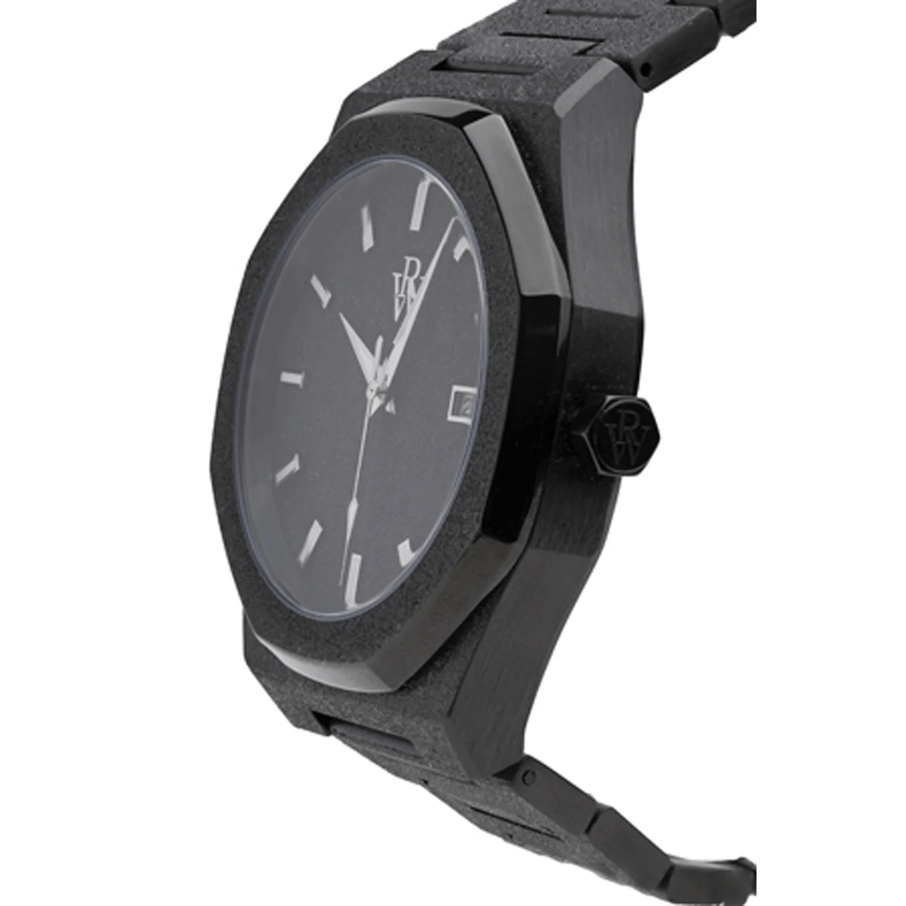 Ceas de mână negru glitter, Royal Watch, RW 132/B