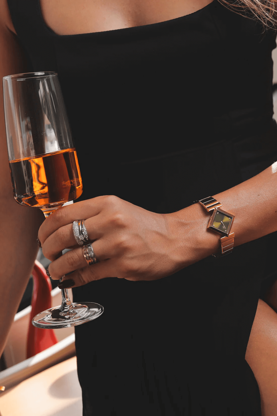 Ceas de mână pentru dame, cu cadran verde, Royal Watch, RW 134 GD