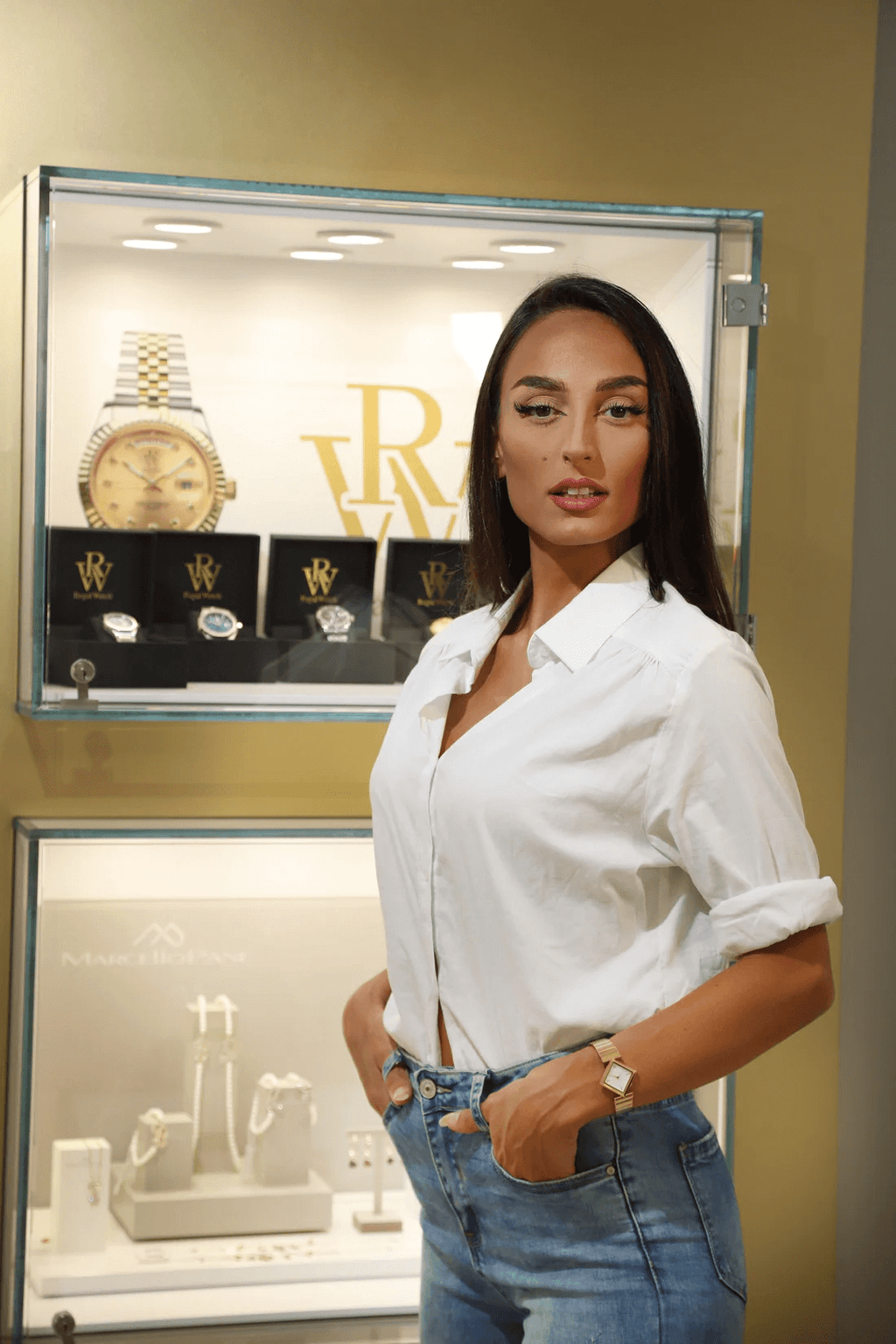 Ceas de mână pentru dame, auriu-rose, Royal Watch, RW 134 RMP