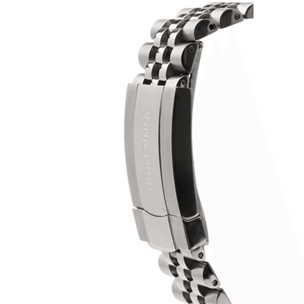 Ceas de mână argintiu, cu cadran negru, Royal Watch, RW 135/S