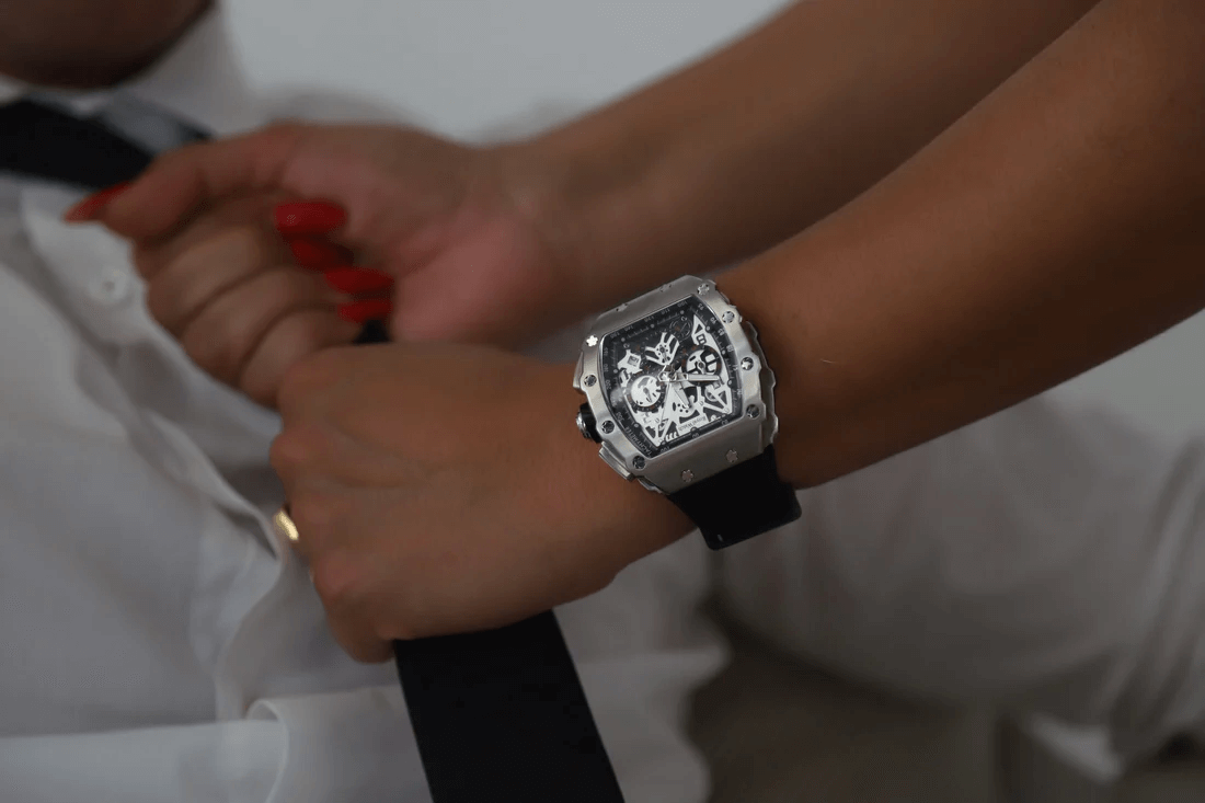 Ceas de mână modern, Luxury Skeleton, Royal Watch, RW 150