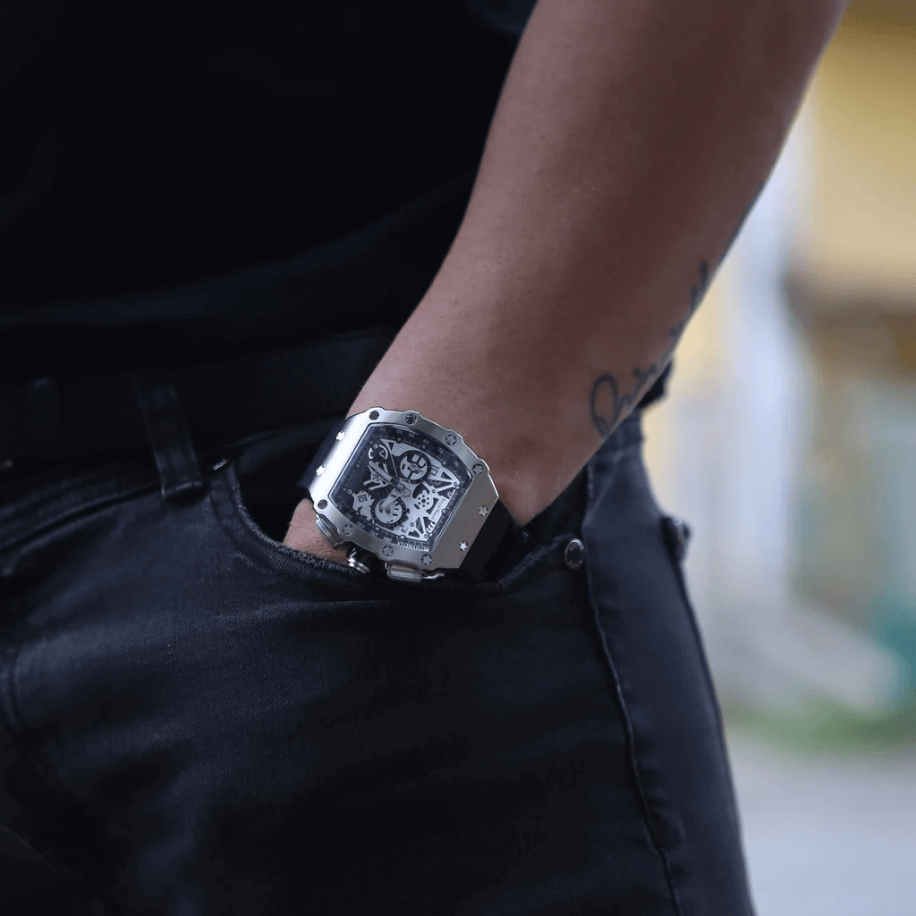 Ceas de mână modern, Luxury Skeleton, Royal Watch, RW 150