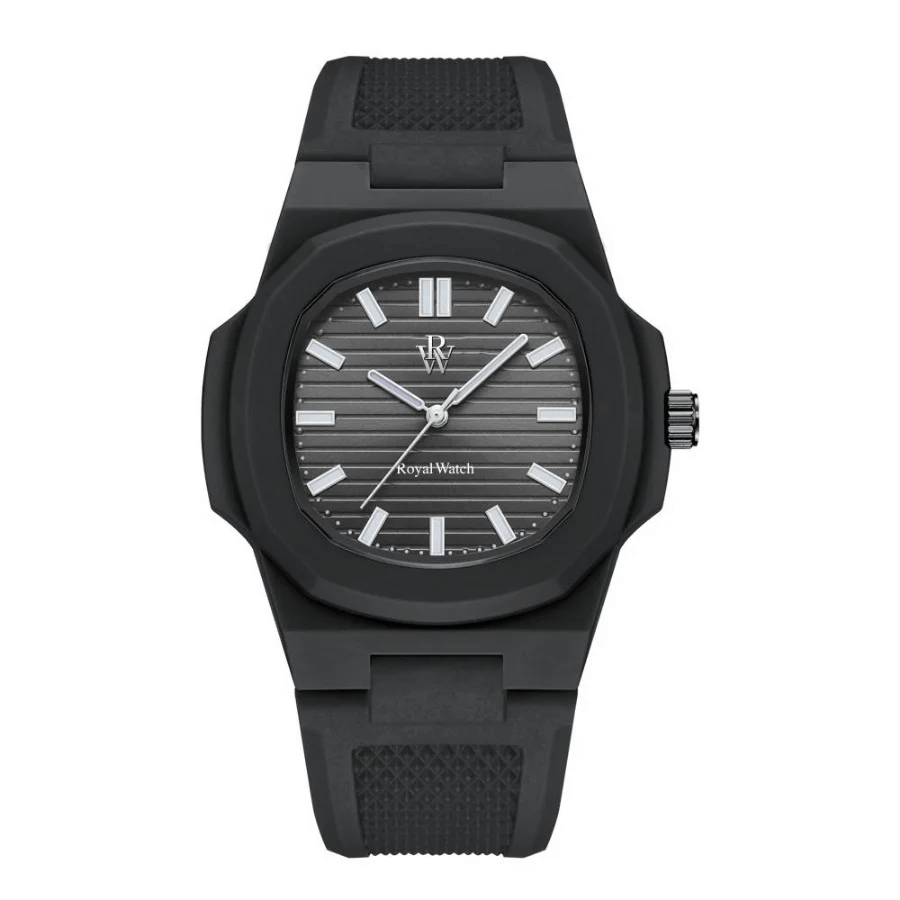 Ceas de mână negru, Infinite Black, Royal Watch, RW 155