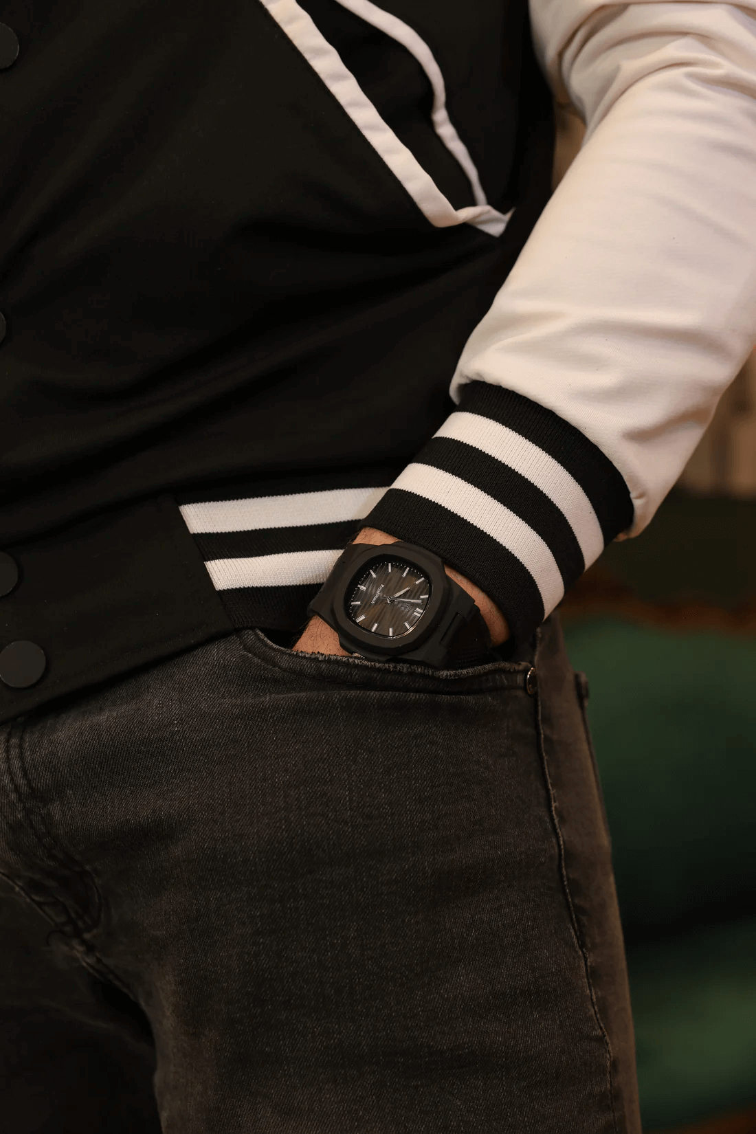 Ceas de mână negru, Infinite Black, Royal Watch, RW 155