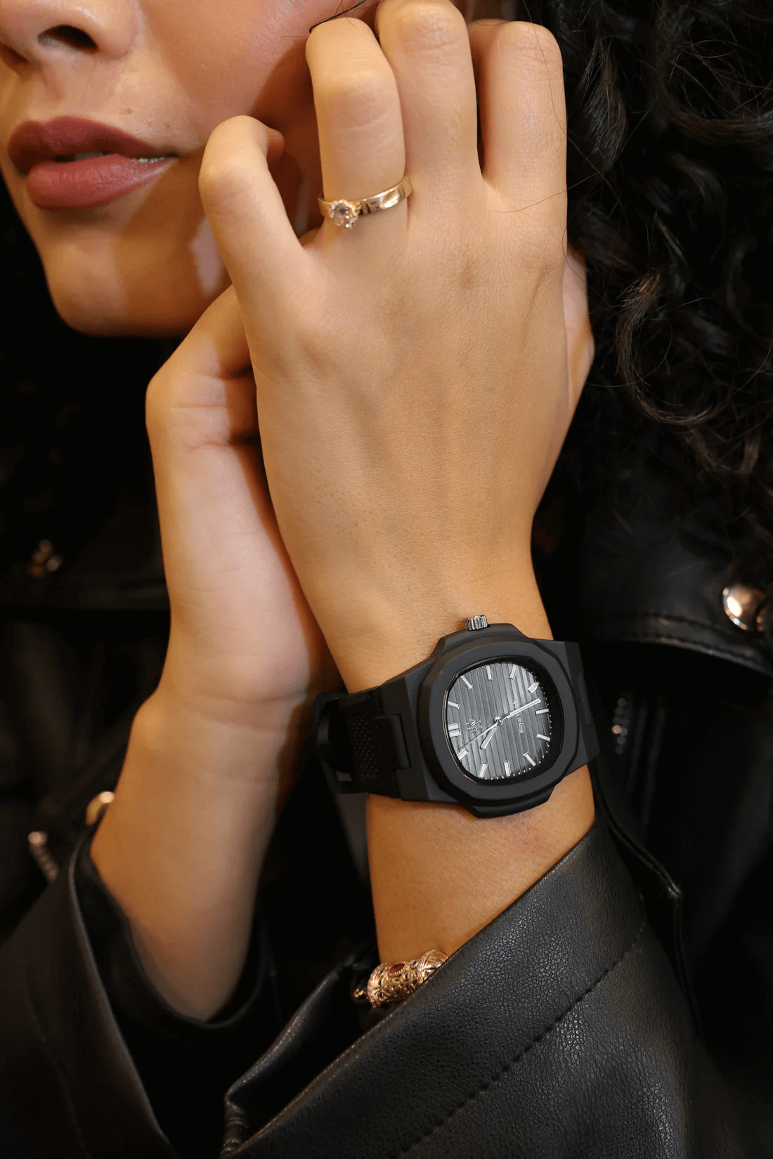 Ceas de mână negru, Infinite Black, Royal Watch, RW 155