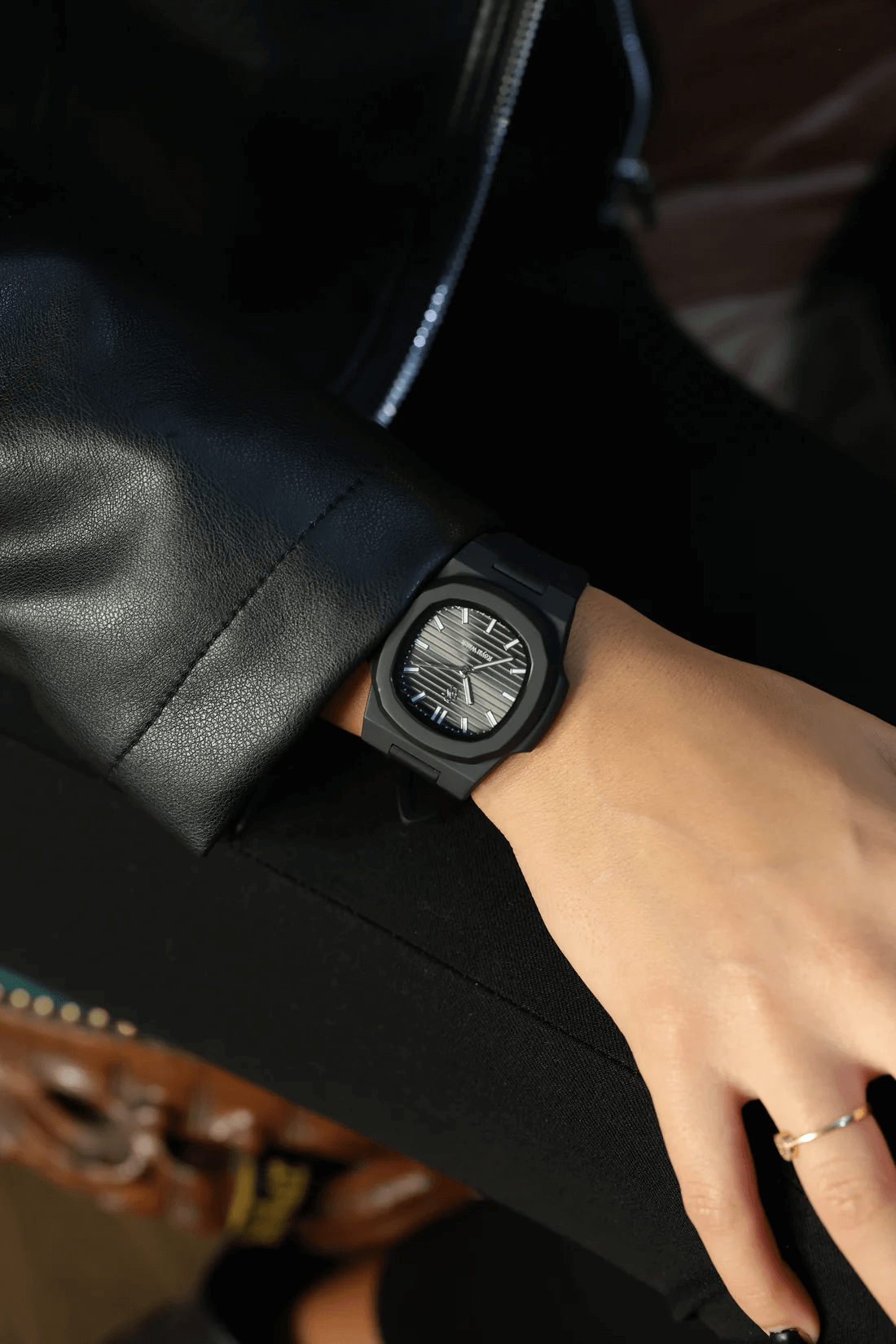 Ceas de mână negru, Infinite Black, Royal Watch, RW 155