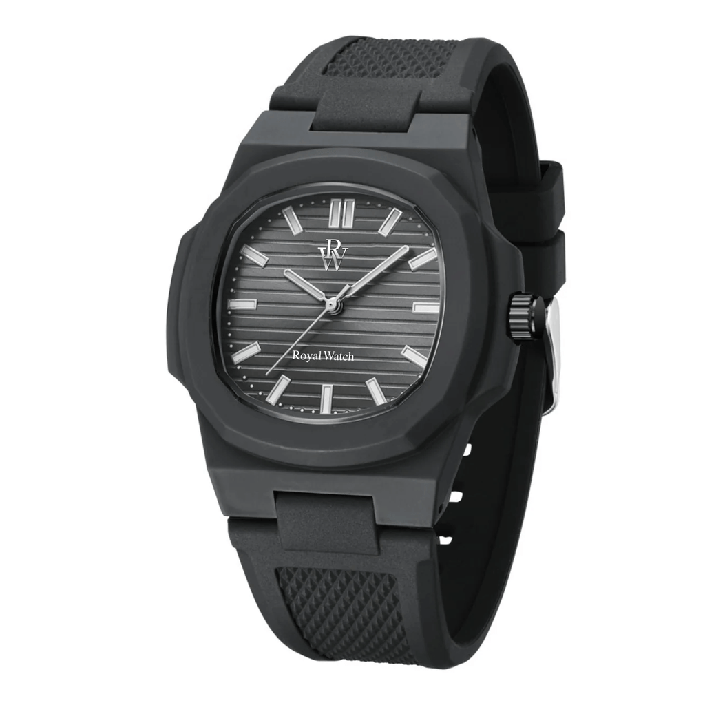 Ceas de mână negru, Infinite Black, Royal Watch, RW 155
