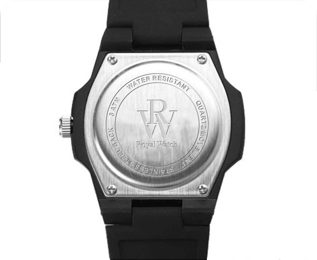 Ceas de mână negru, Infinite Black, Royal Watch, RW 155