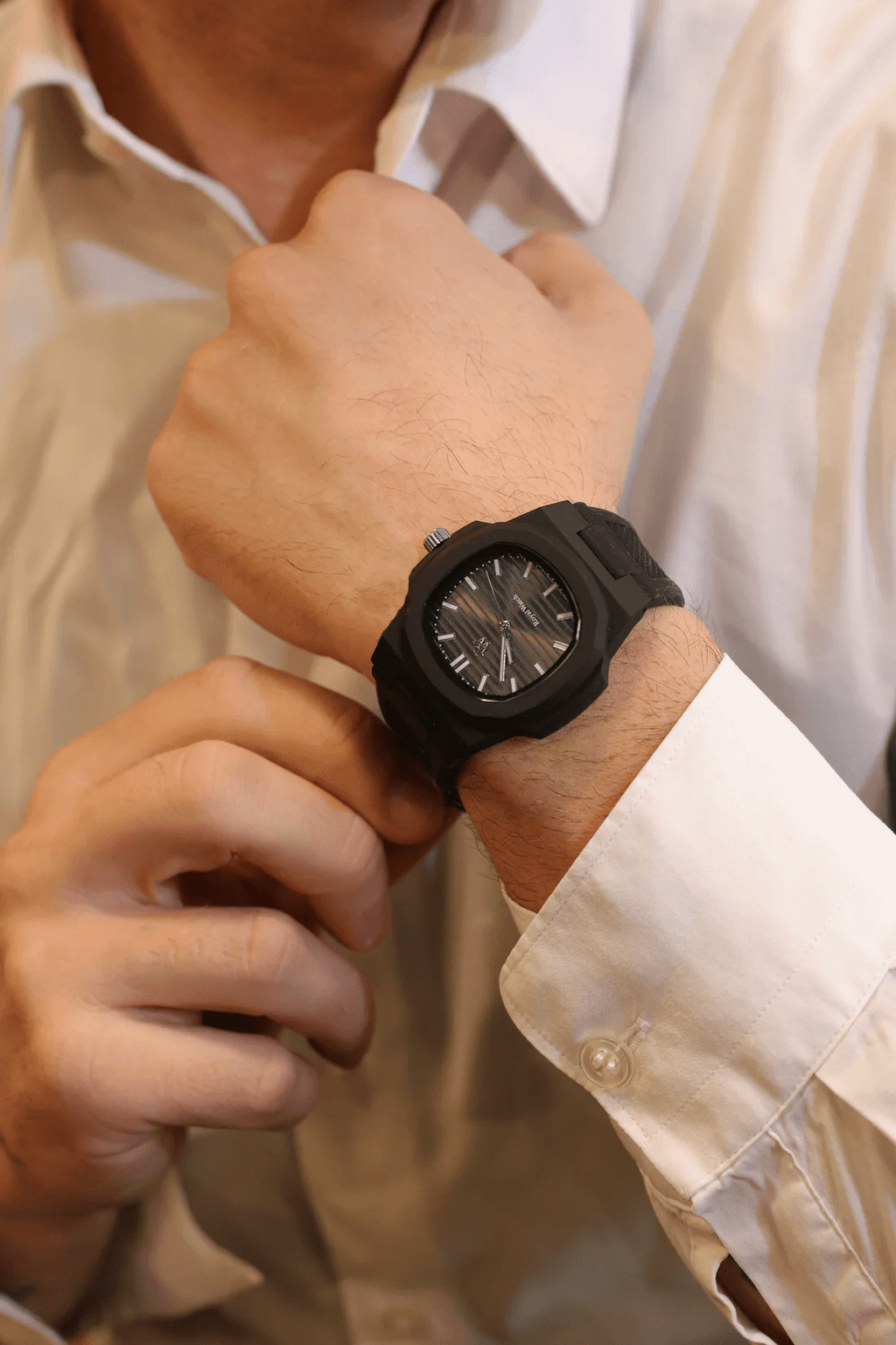 Ceas de mână negru, Infinite Black, Royal Watch, RW 155