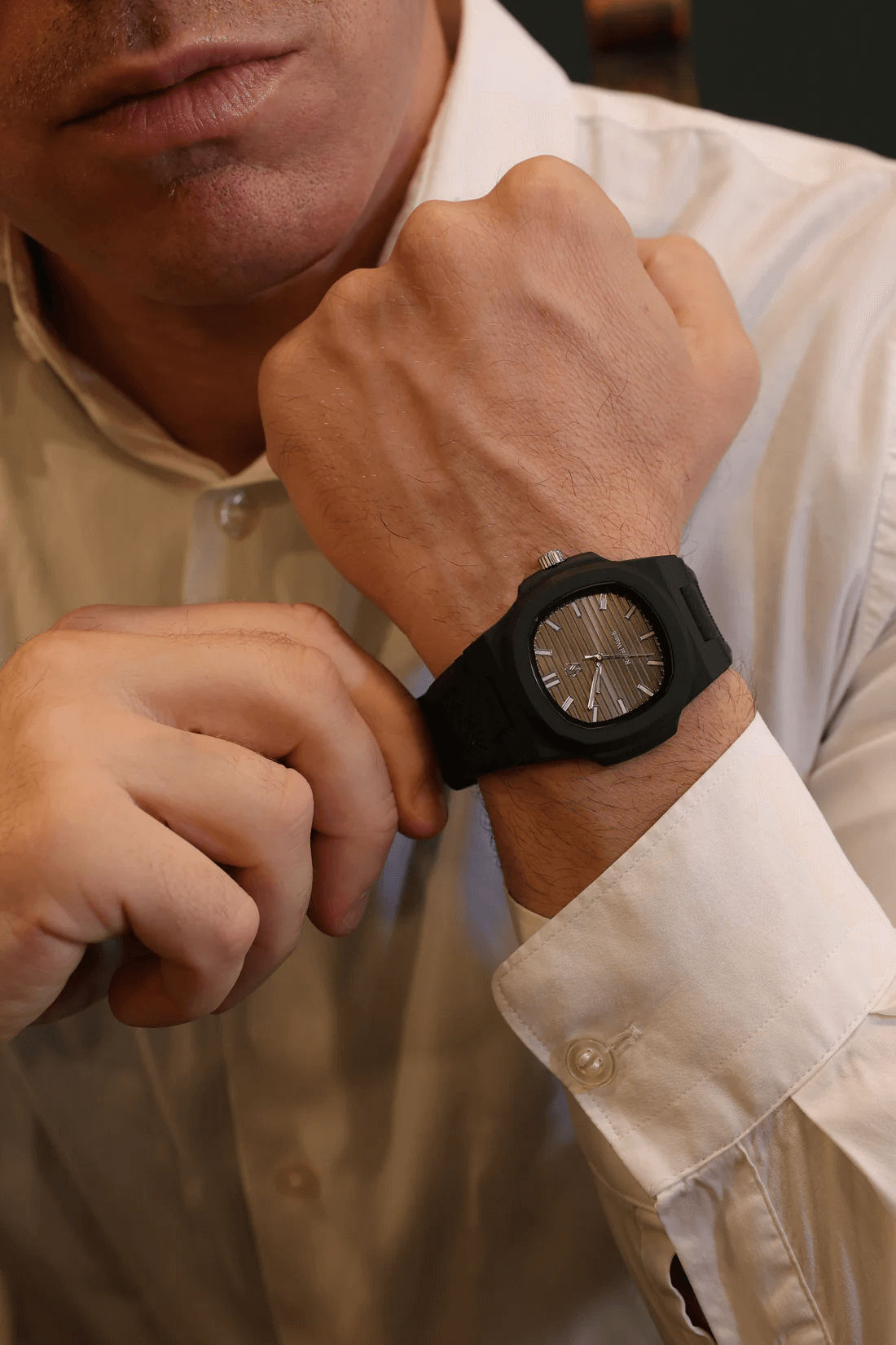 Ceas de mână negru, Infinite Black, Royal Watch, RW 155